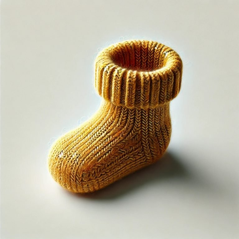 Einfarbige Babysocken aus Bio-Wolle
